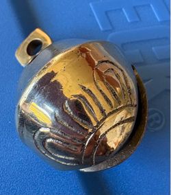 Small Brass Bell with Engraved Design