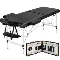 Yaheetech 84 Inch Adjustable 3 Fold Salon Massage Bed