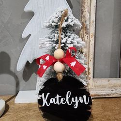 Custom Name Ornaments