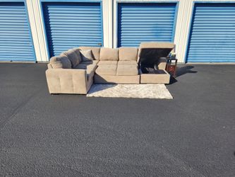 Sectional Sleeper Sofa With Chaise + Storage FREE DELIVERY