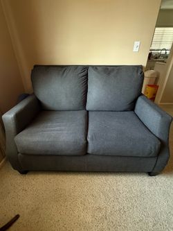 2 Seat Dark Gray Sofa