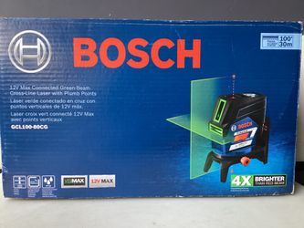 Bosch 12v max connected green -beam cross -line laser