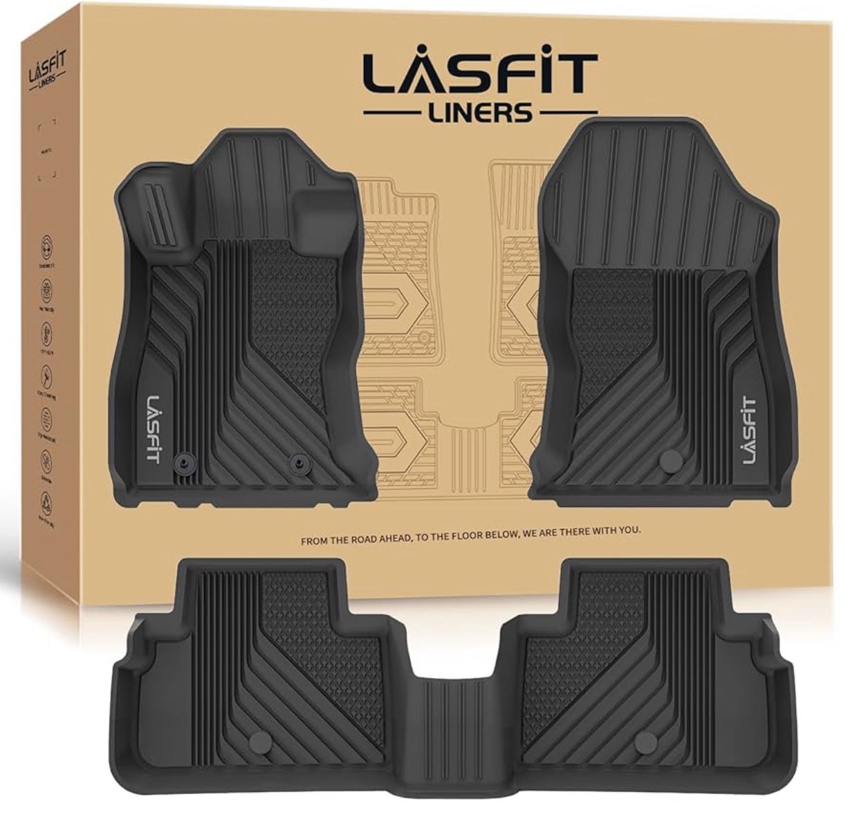 LASFIT All Weather Floor Mats Fit for Subaru Forester 2019-2024