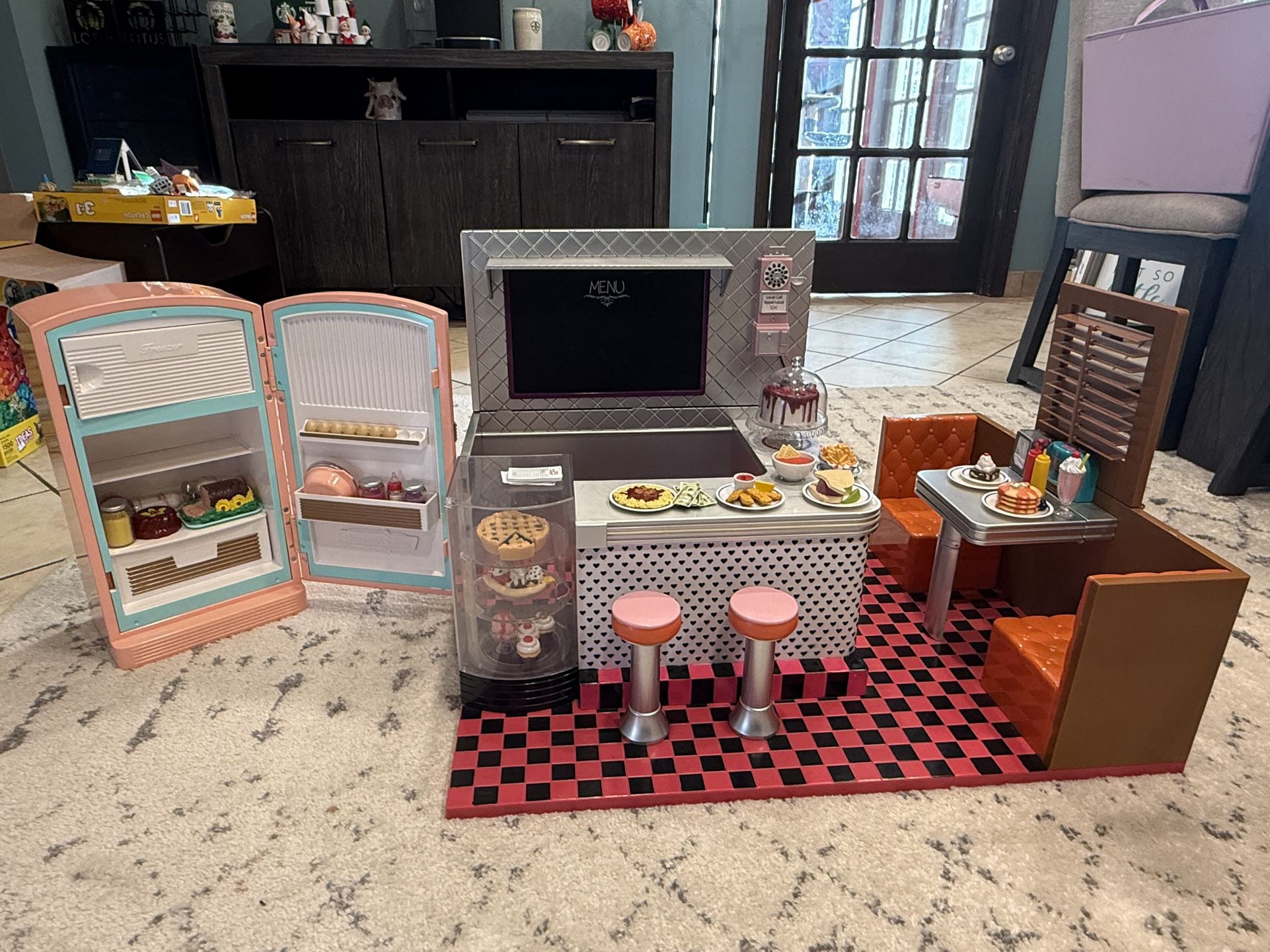 American Girl and Our Generation Diner and Fridge