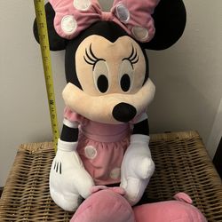 36” Large Minnie Mouse Disney Plush Stuffed Animal Toy
