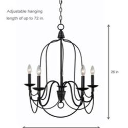 Brand New Home Decorators  5 Lights Chandelier 
