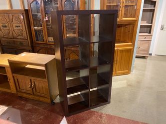 Brown Black 8 Cubby Bookshelf