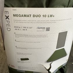 NEW! Exped Megamat Duo 10 LW+ camping Backpacking Mattress Pad