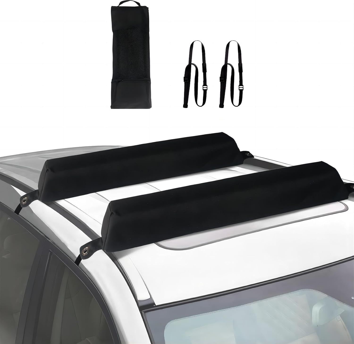 Universal Roof Rack Pad for Kayaks, Surfboards, Canoes – Heavy-Duty, Anti-Slip, Tool-Free Install
