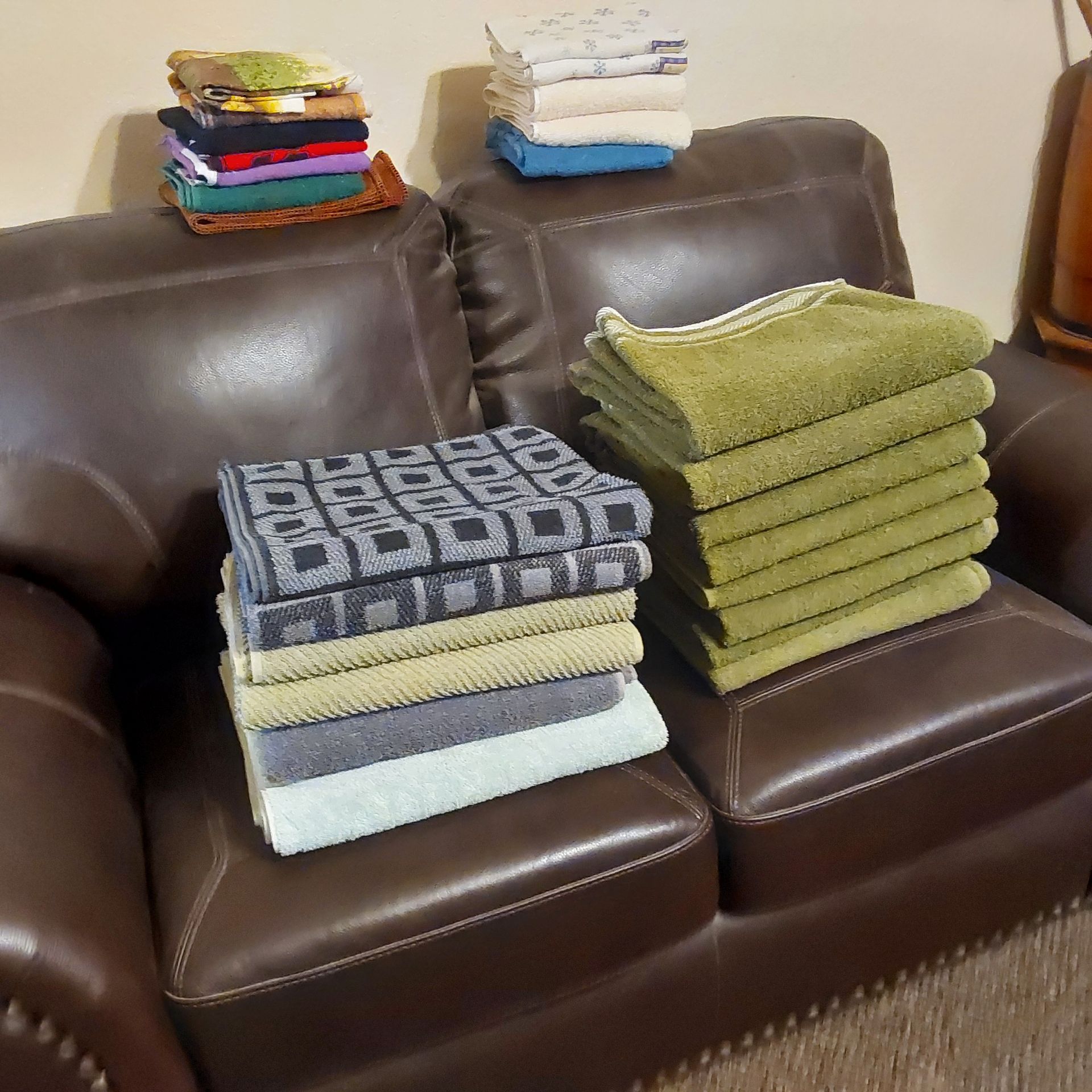 14 Bath Towels, Hand Towels, Kitchen Towels - $35 for ALL Together