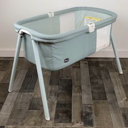 Chicco Lullago Travel Bassinet Crib For Baby Used Teal