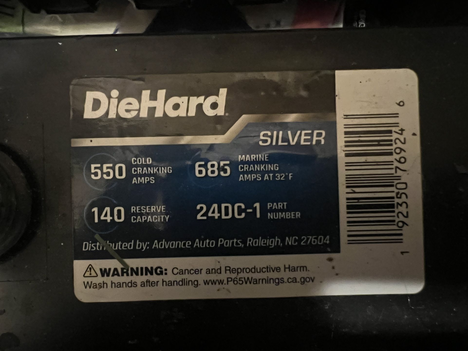 2025 Die Hard Marine Battery Deep Cycle Battery