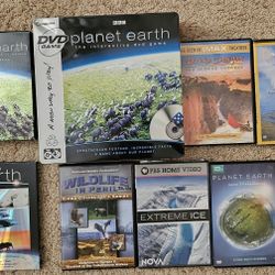 Planet Earth Interactive DVD Game + 3 Disc Box Movie Set + 6 Other Nature Movies