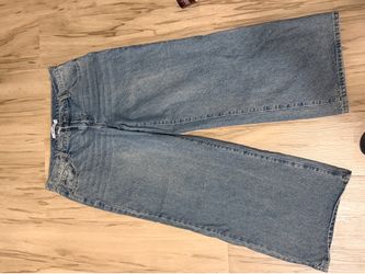 Light Wash Wide Leg Jeans M/L