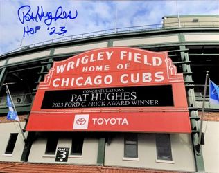 Signed Chicago Cubs Pat Hughes 8x10