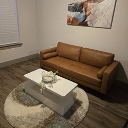 Couch, Rug and Coffee Table 