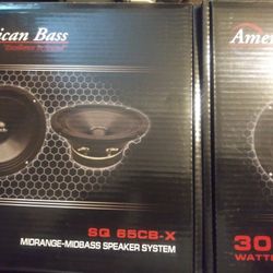 New Pair of American Bass 6.5" Loudspeakers