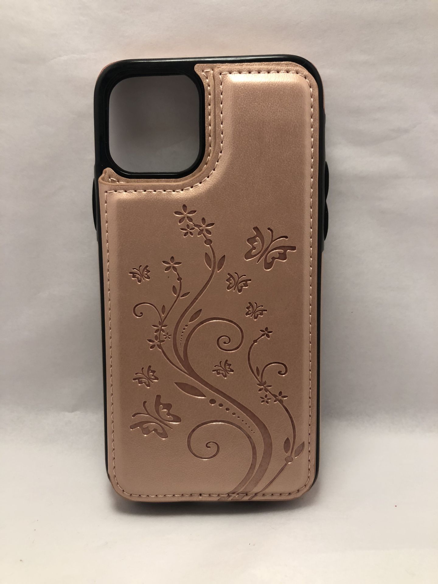 iPhone X wallet phone case pink card holder