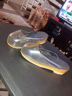 Japanese Platform Sandals with Clear Toe Cap