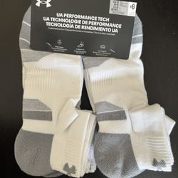 Under Armour Low Cut Socks White Size L (8.5-13 Men’s)