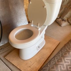 White toilet