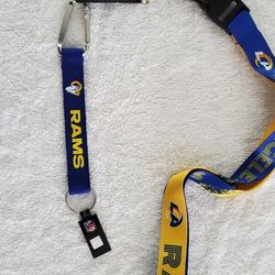 LA RAMS, LANYARD & KEY CHAIN