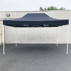 (NEW) $145 Heavy Duty 10x15 FT Outdoor Ez Pop Up Canopy Party Tent Instant Shade w/ Carry Bag (Black, Red)