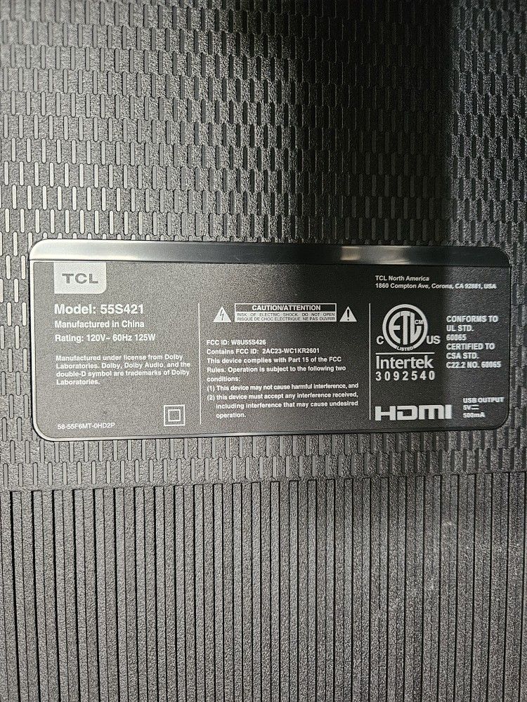 55 Inch TCL