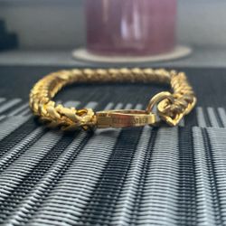 Gold Steve Madden Cuban Bracelet 