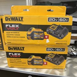 New Dewalt Battery With Charger Model: DCB606c FLEX VOLT 20v 6AH