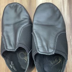 Stelle Jazz Shoes for Girls Boys Leather Unisex Slip-On Dance Shoes - Size Toddler 9
