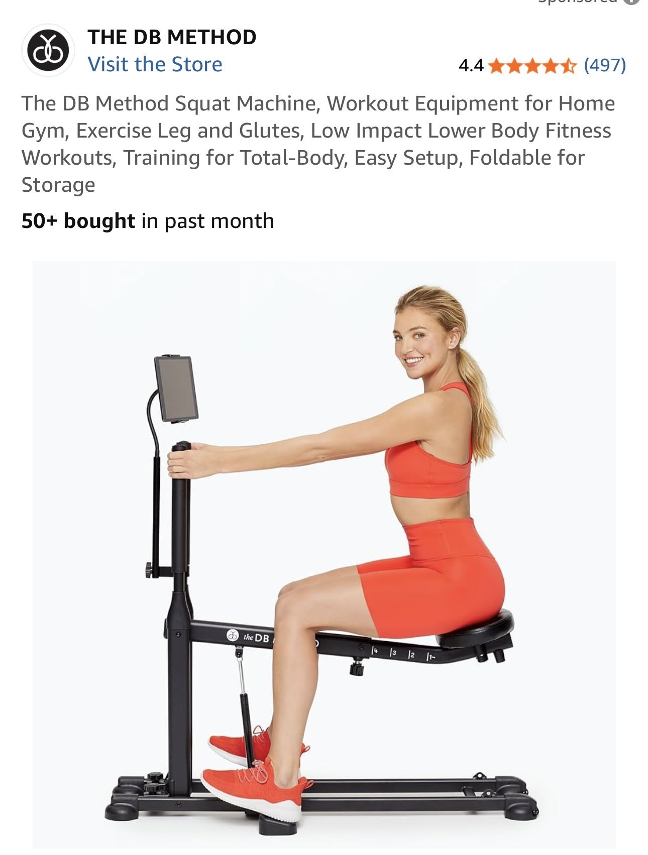 The DB Method Squat Machine Workout Equipment For Home Gym