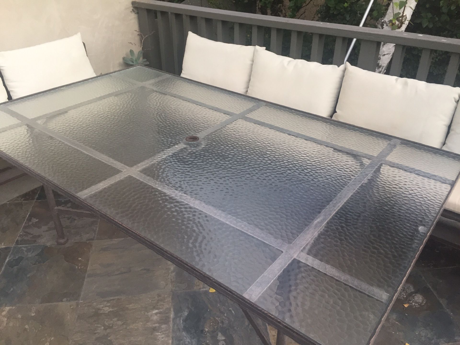 OW Lee outdoor patio dining table