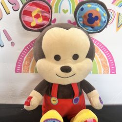 DISNEY BABY MICKEY HOOYAY -  LAUGH AND LEARN!!  15 INCH EDUCATIONAL PLUSH!! LIKE NEW