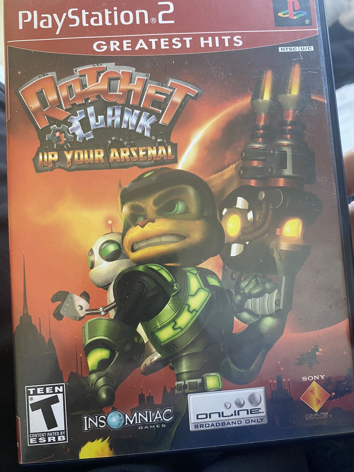PlayStation 2 Ratchet Clank Up Your Arsenal Game
