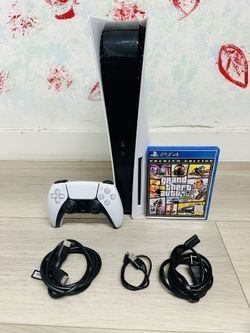 Sony Playstation 5 - 825GB Bonus 1 Game GTA V ( Used Very New )