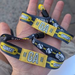 Sunday Innings Music Festival Wristbands