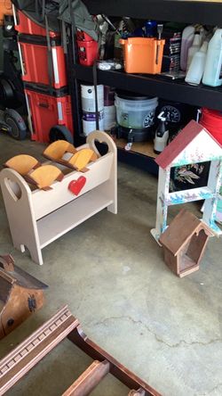 Vintage wood shelf’s and other wood items