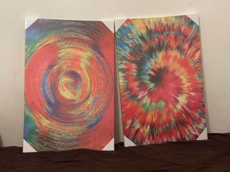 Two Large Ty Dye Canvas 