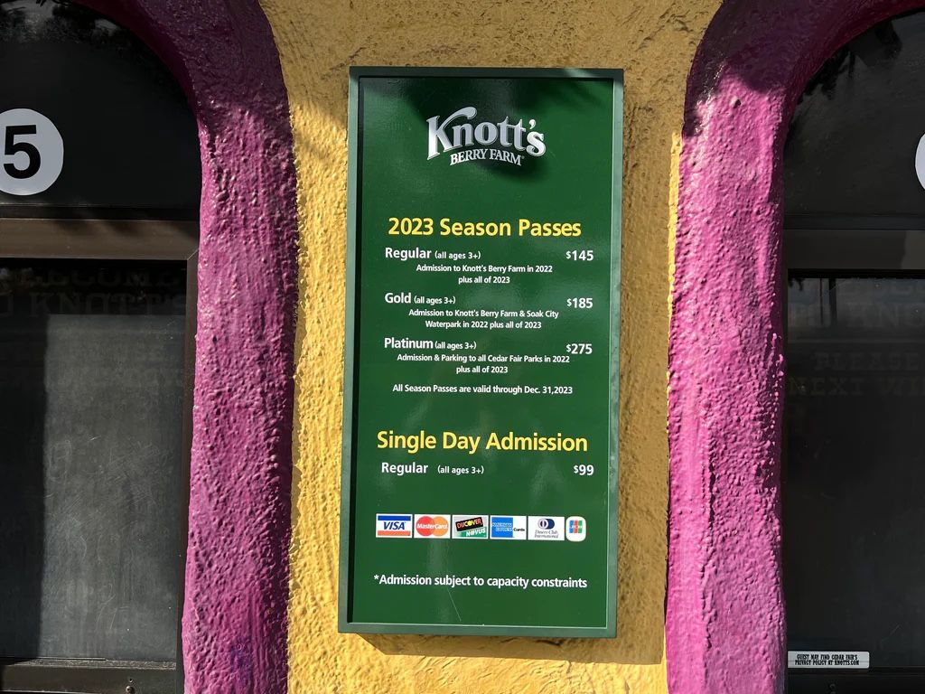 Knotts Berry Farm Ticket
