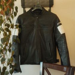 Dianese Black Armored Leather Motorcycle Jacket Men’s Size 48