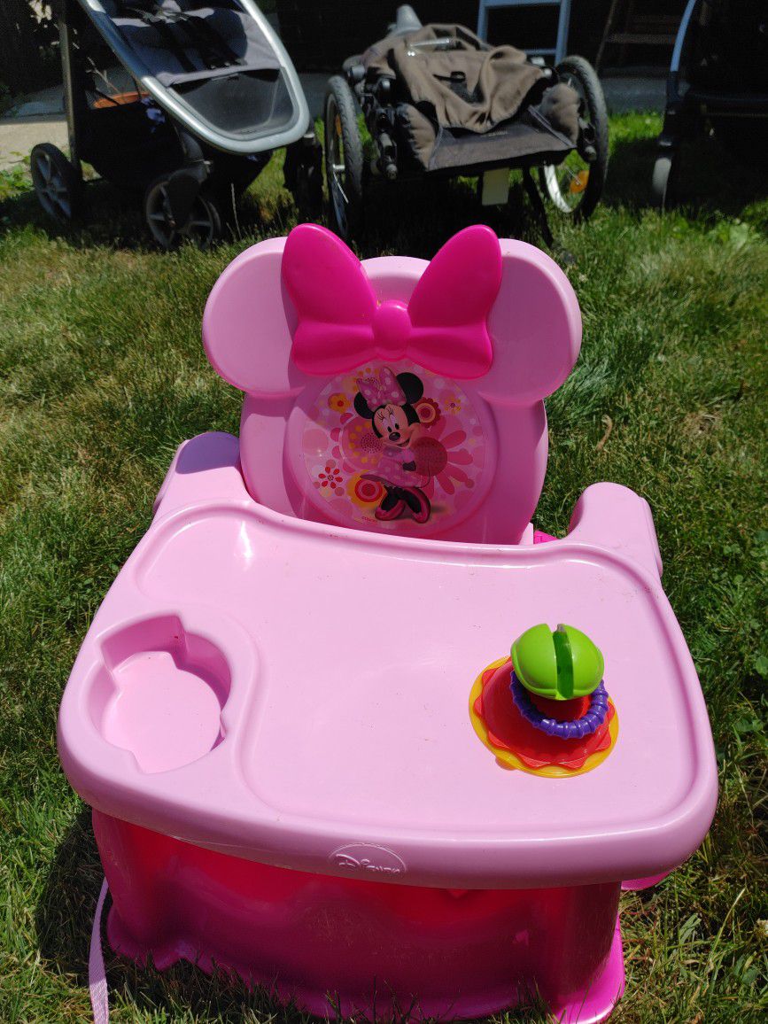 Minnie Mouse Baby Booster Chair Pink