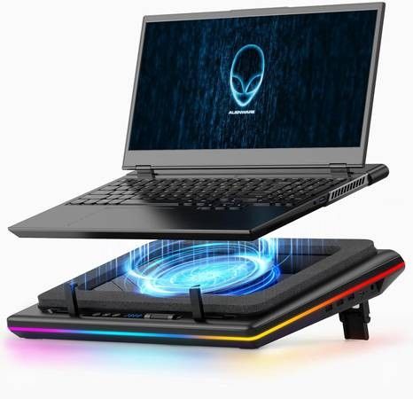New! llano RGB Laptop Cooling Pad with Powerful Turbofan


