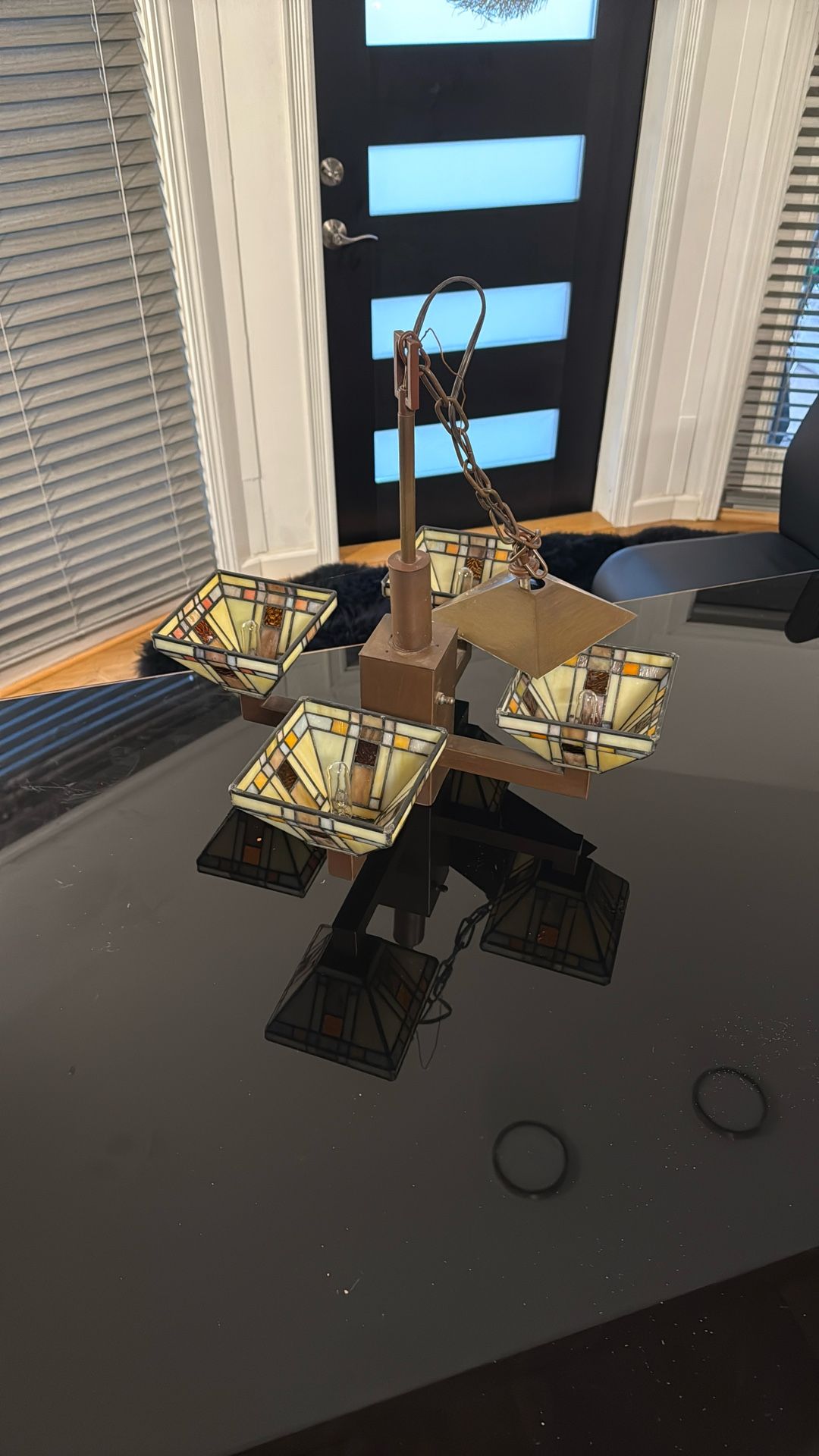 Chandelier light by Tiffany