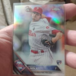 2016 Topps Chrome Aaron Nola Refractor Rookie Baseball Card