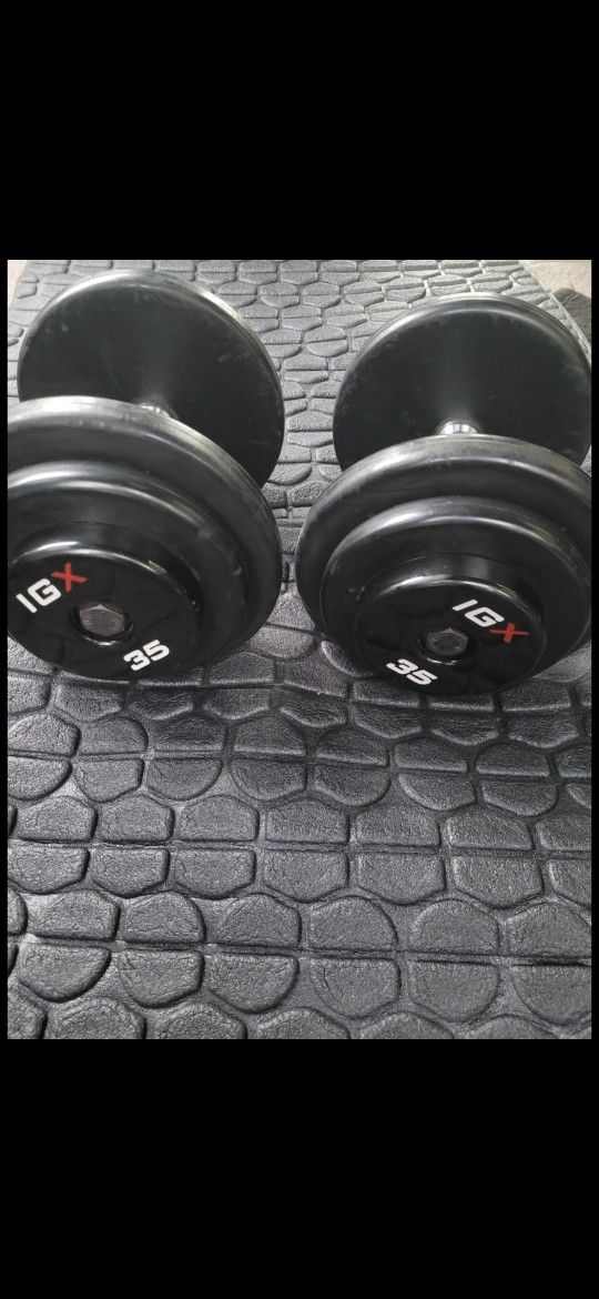 35lbs Dumbells Weights
