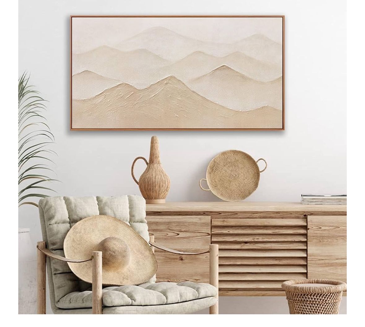 Abstract Mountain Wall Art Wall Decor Nature Mountain Peak Artwork Canvas