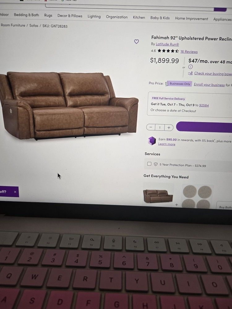 Power Recliner Sofa