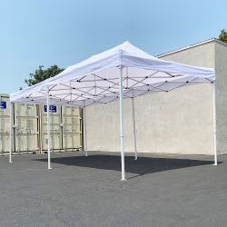 $200 (New) Heavy duty 10x20 ft ez pop up canopy outdoor party tent instant shades w/ carry bag