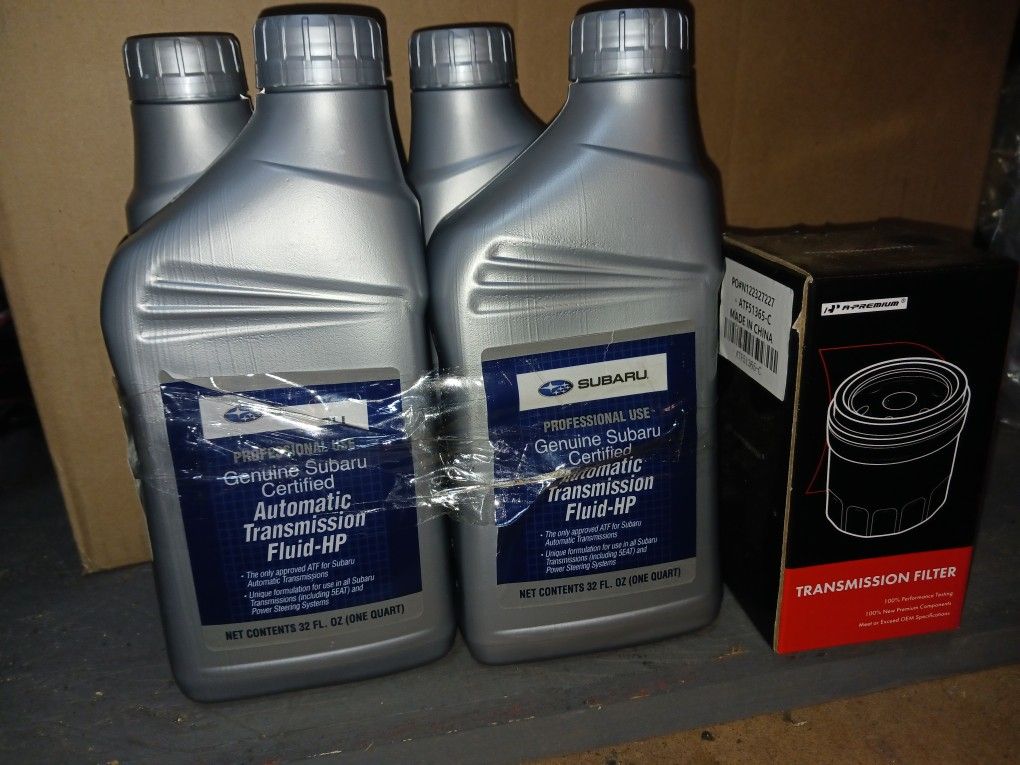 Subaru Transmission Fluid And Filter 